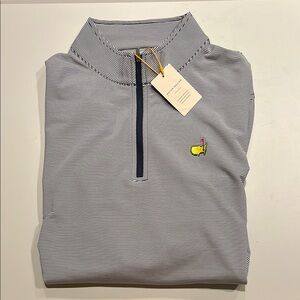 Authentic NWT Masters Embroidered Logo 1/4 Zip Pullover Peter Millar XL